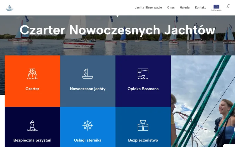 Strona czarterujjacht.pl — czarter nowoczesnych jachtów